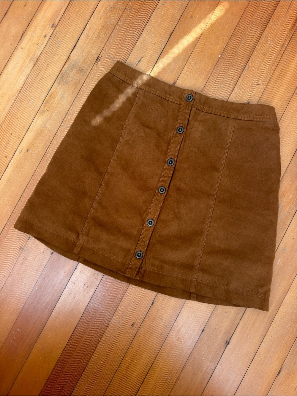 Hollister Brown Button-Front Women's Skirt